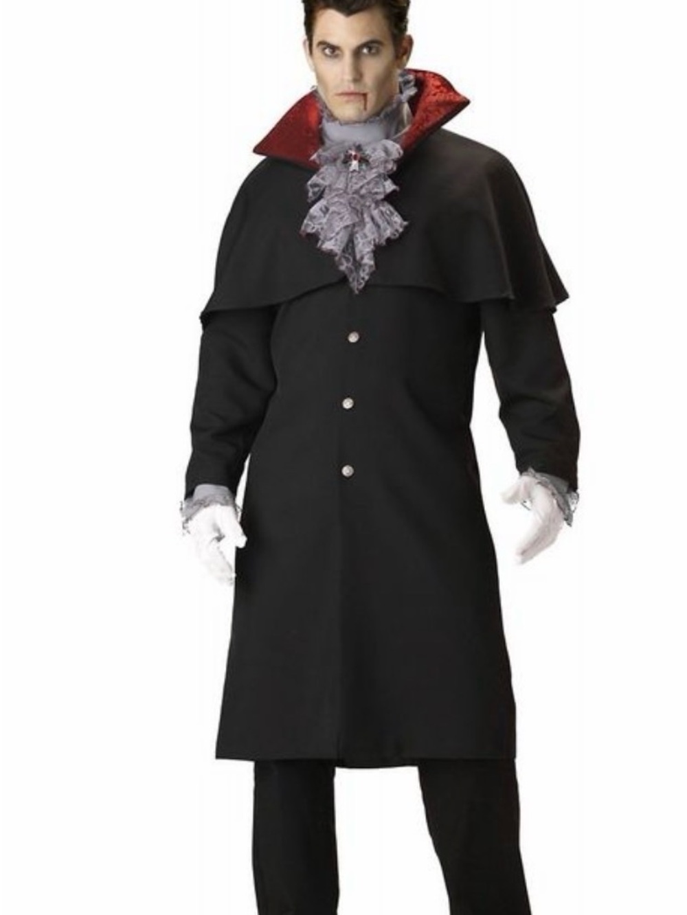 Incharacter Men’s Gothic Victorian Vampire Halloween Villain Costume Sz M